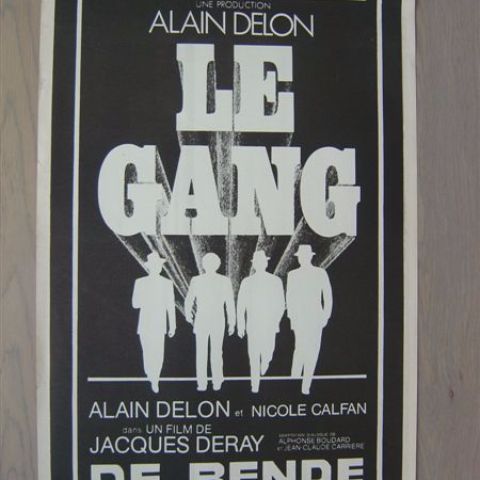 'Le Gang' (director Jacques Deray-Alain Delon) Belgian affichette